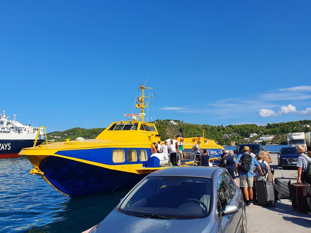 Aegean Flying Dolphins at Skiathos ferry port