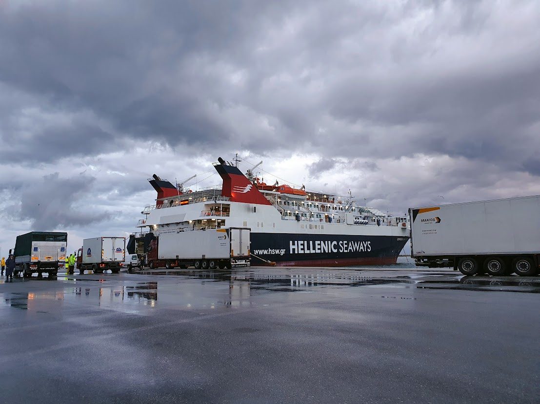 The Hellenic Seaways ferry in Volos going to Alonissos