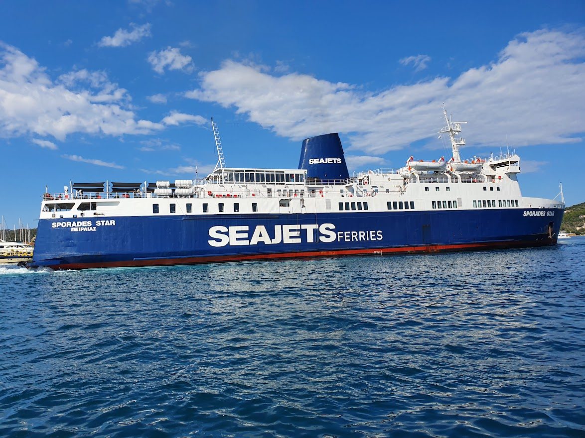 SeaJets Sporades Star ferry at Skiathos port