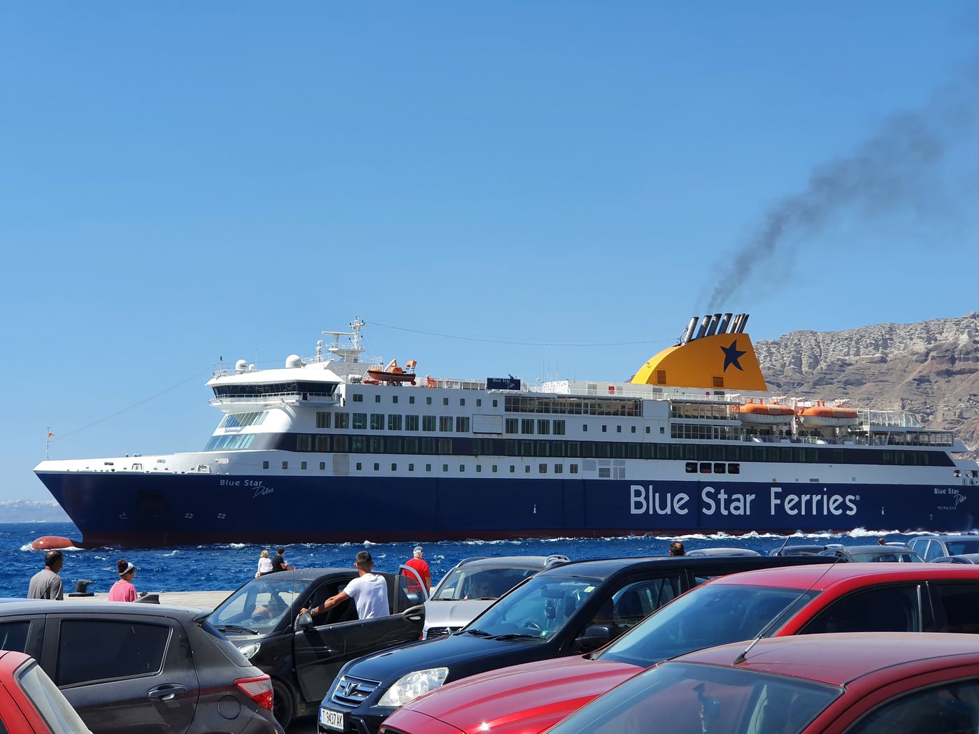 Santorini ferry port