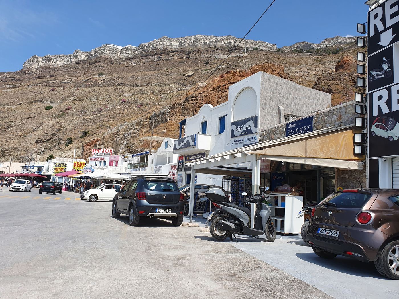 Santorini ferry port
